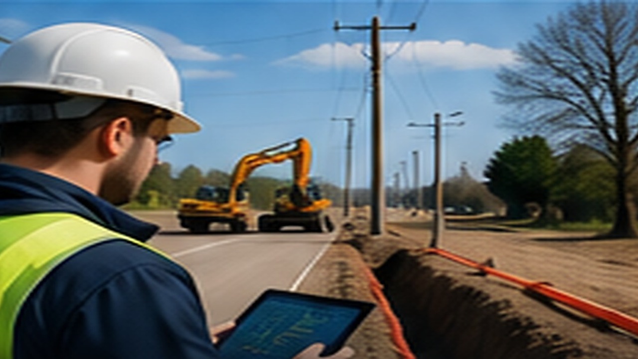 Field crew communicating project information